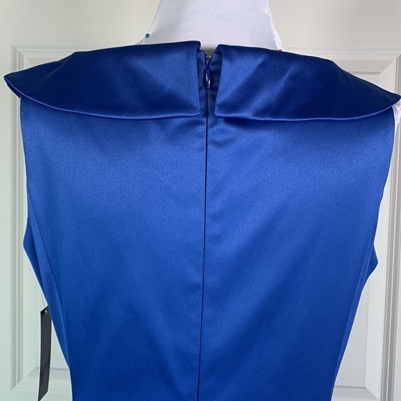 NWT Tahari Royal Blue Satin Evening Ball Gown – A Regal Touch to Your Closet - Picture 7 of 11